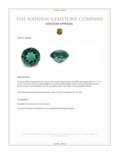 5.85 Ct. Bluish Green Prasiolite from Brazil Appraisal
