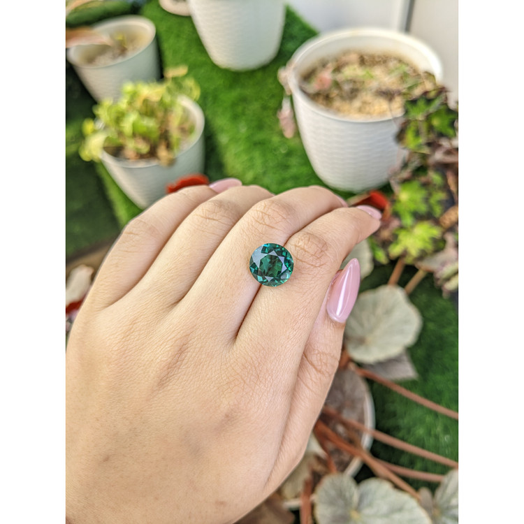 5.85 Ct. Bluish Green Prasiolite from Brazil