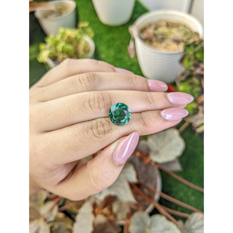 5.85 Ct. Bluish Green Prasiolite from Brazil
