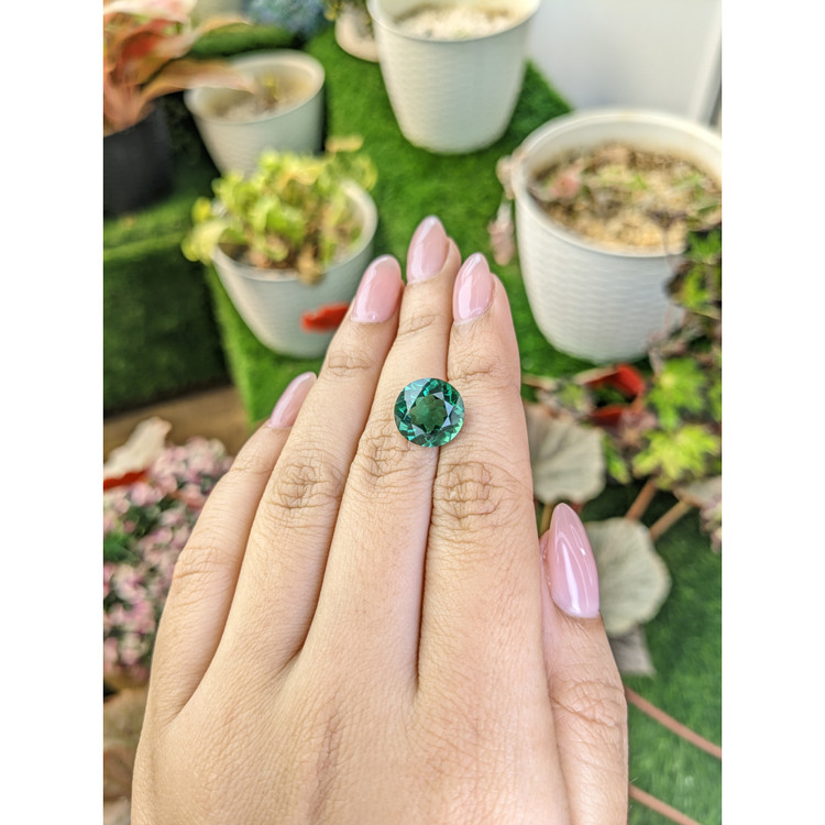 5.85 Ct. Bluish Green Prasiolite from Brazil