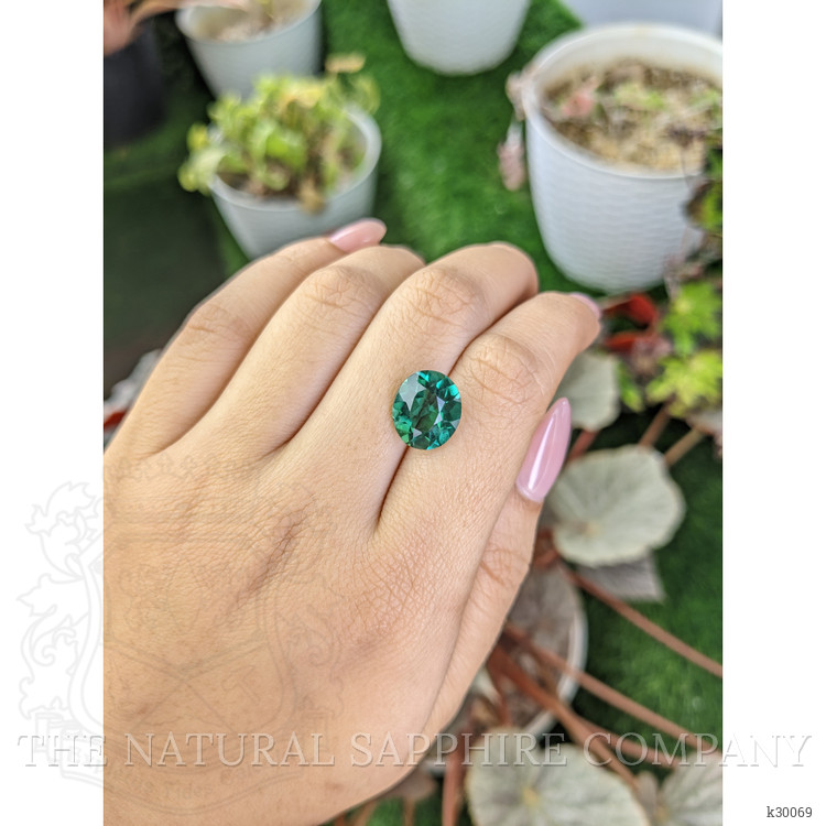 4.83 Ct. Bluish Green Prasiolite from Brazil