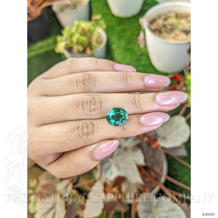 4.83 Ct. Bluish Green Prasiolite from Brazil