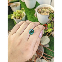 5.75 Ct. Bluish Green Prasiolite from Brazil Life Style