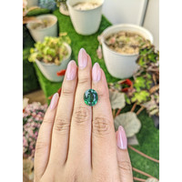 5.75 Ct. Bluish Green Prasiolite from Brazil Life Style