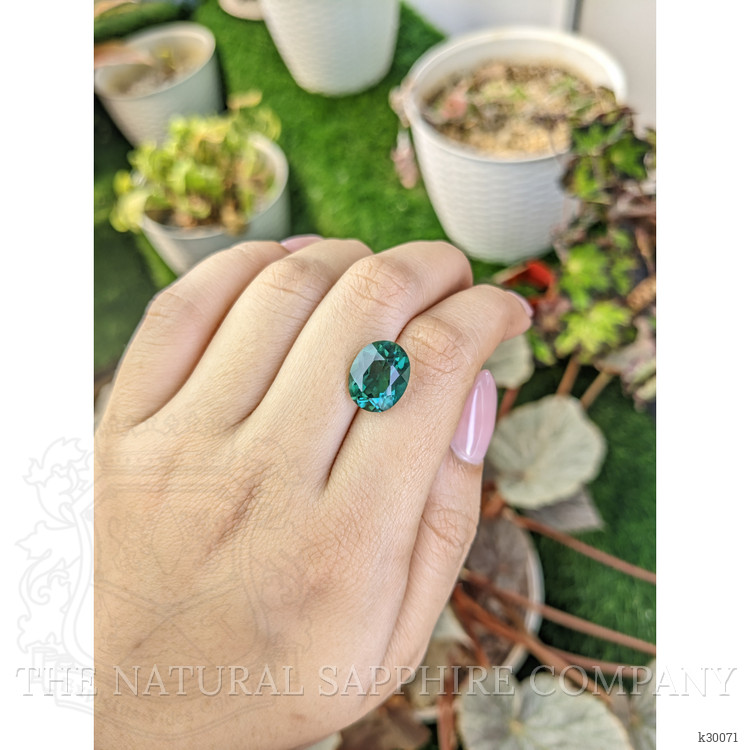 5.77 Ct. Bluish Green Prasiolite from Brazil