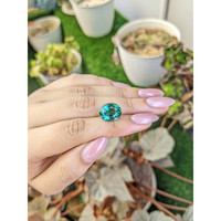 5.77 Ct. Bluish Green Prasiolite from Brazil Life Style