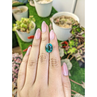 5.77 Ct. Bluish Green Prasiolite from Brazil Life Style