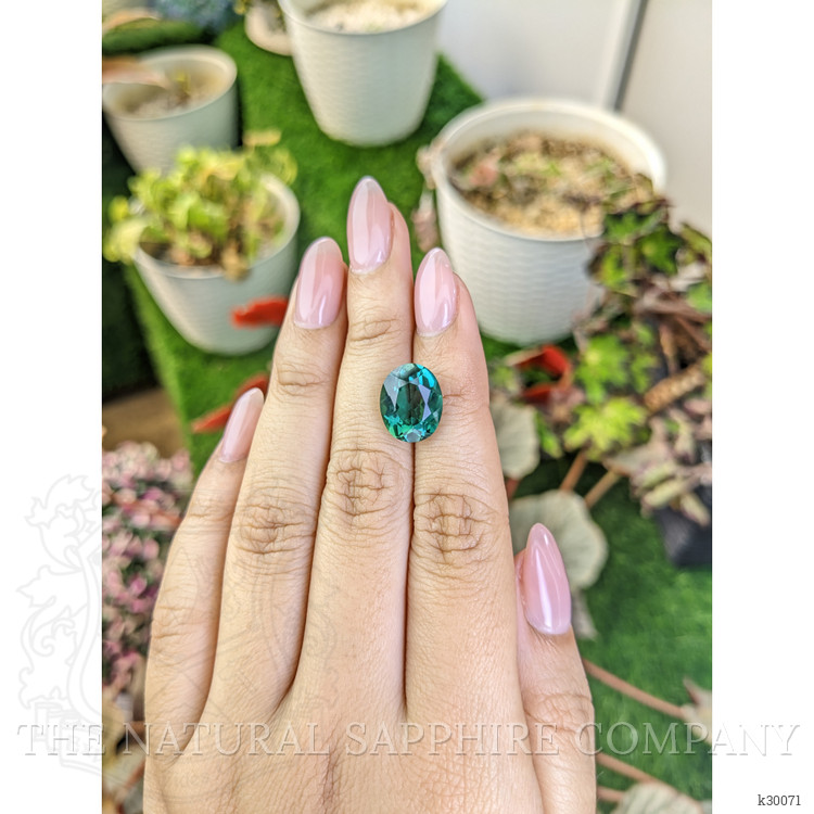 5.77 Ct. Bluish Green Prasiolite from Brazil