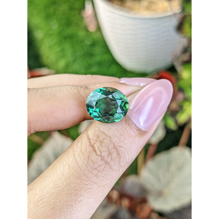 6.39 Ct. Bluish Green Prasiolite from Brazil