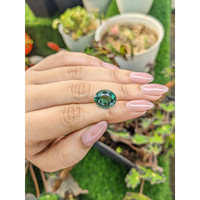 6.39 Ct. Bluish Green Prasiolite from Brazil Life Style