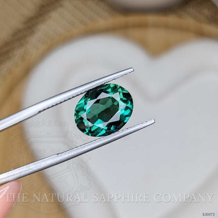 4.48 Ct. Bluish Green Prasiolite from Brazil