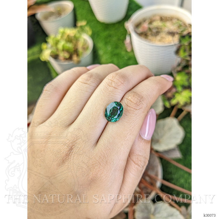 4.48 Ct. Bluish Green Prasiolite from Brazil