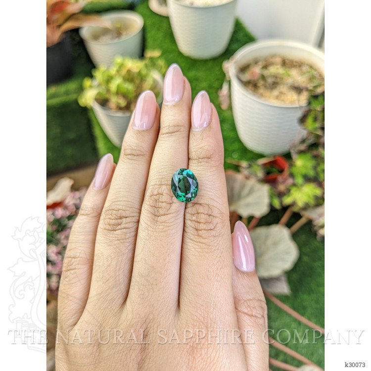 4.48 Ct. Bluish Green Prasiolite from Brazil