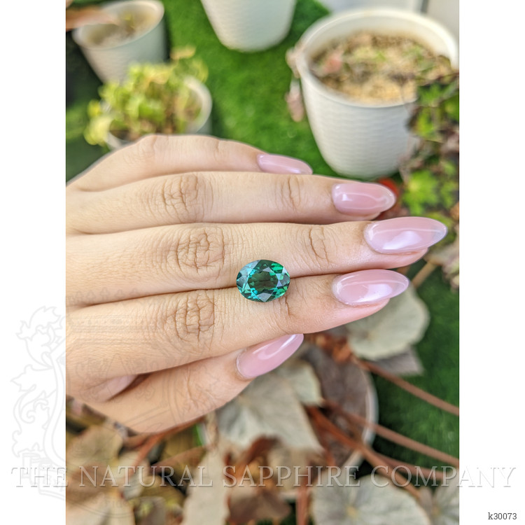 4.48 Ct. Bluish Green Prasiolite from Brazil