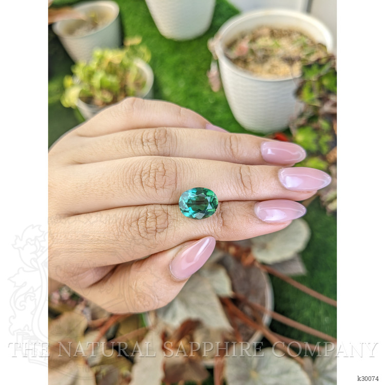 4.93 Ct. Bluish Green Prasiolite from Brazil
