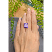 8.54 Ct. Purple Amethyst from Brazil Life Style
