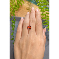 3.56 Ct. Reddish Orange Spessartite Garnet from Tanzania Life Style