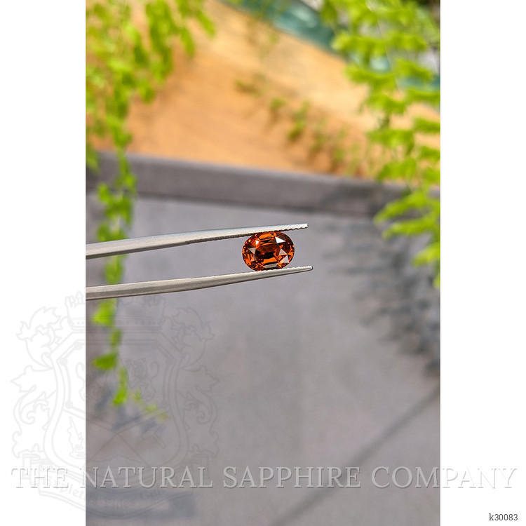 2.56 Ct. Orange Spessartite Garnet from Ceylon (Sri Lanka)