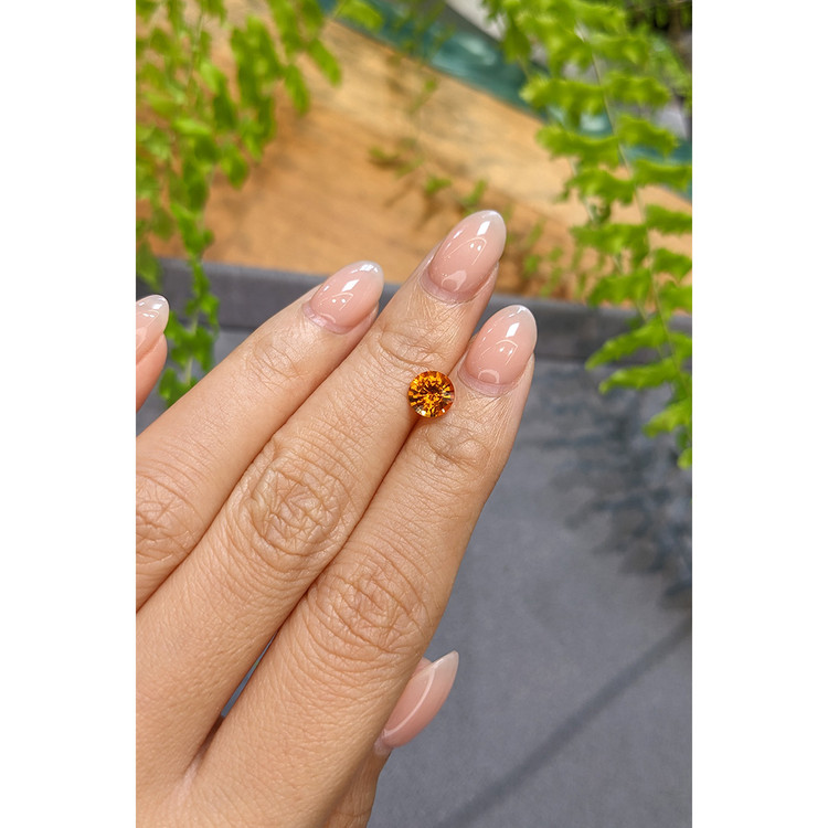1.35 Ct. Orange Spessartite Garnet from Tanzania