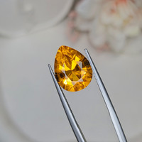 5.19 Ct. Yellowish Orange Citrine from Ceylon (Sri Lanka) Life Style