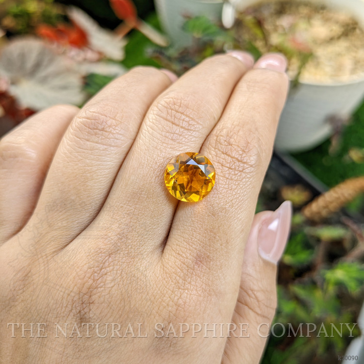 5.25 Ct. Orangish Yellow Citrine from Ceylon (Sri Lanka)