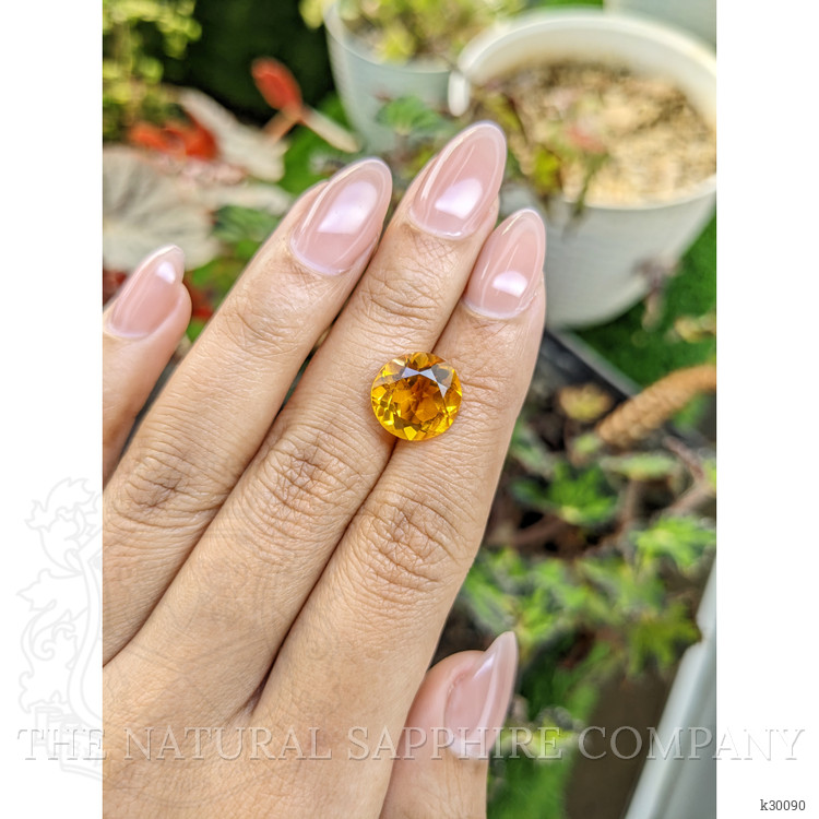 5.25 Ct. Orangish Yellow Citrine from Ceylon (Sri Lanka)