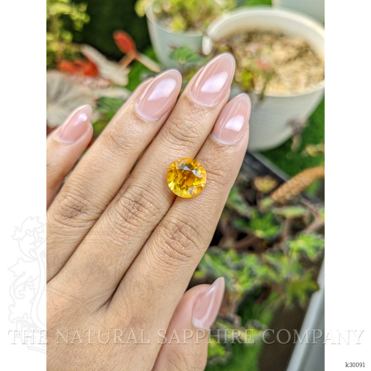 5.78 Ct. Yellow Citrine from Ceylon (Sri Lanka)