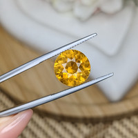 5.52 Ct. Yellow Citrine from Ceylon (Sri Lanka) Life Style