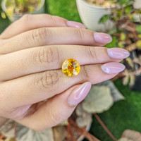 5.52 Ct. Yellow Citrine from Ceylon (Sri Lanka) Life Style