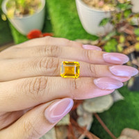 5.62 Ct. Yellow Citrine from Ceylon (Sri Lanka) Life Style