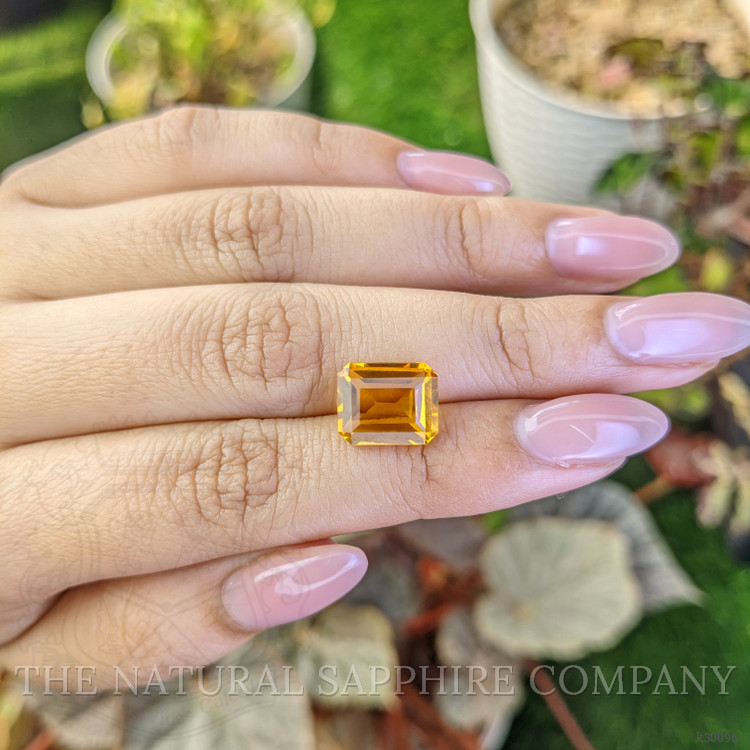 4.51 Ct. Orangish Yellow Citrine from Ceylon (Sri Lanka)