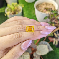 5.78 Ct. Yellow Citrine from Ceylon (Sri Lanka) Life Style