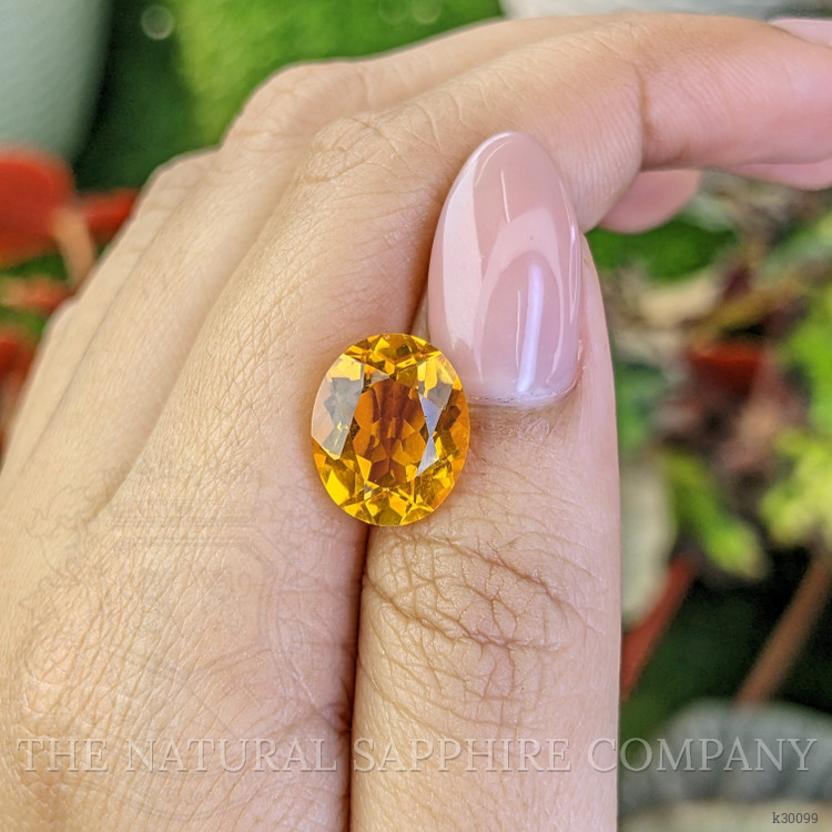 5.25 Ct. Yellow Citrine from Ceylon (Sri Lanka)