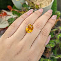 5.25 Ct. Yellow Citrine from Ceylon (Sri Lanka) Life Style