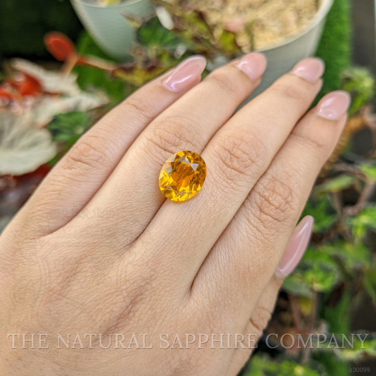 5.25 Ct. Yellow Citrine from Ceylon (Sri Lanka)