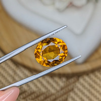 6.55 Ct. Orangish Yellow Citrine from Ceylon (Sri Lanka) Life Style