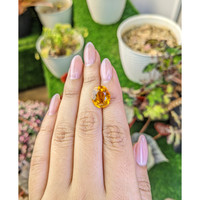 6.00 Ct. Orangish Yellow Citrine from Ceylon (Sri Lanka) Life Style
