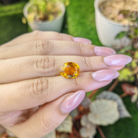 4.87 Ct. Yellow Citrine from Ceylon (Sri Lanka) Life Style