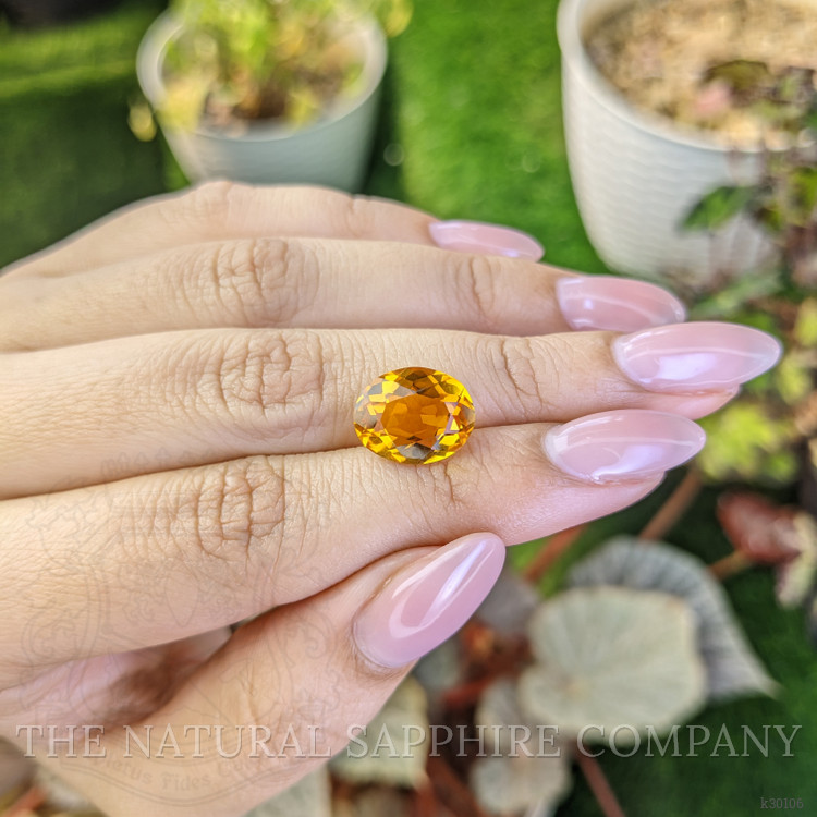 4.87 Ct. Yellow Citrine from Ceylon (Sri Lanka)