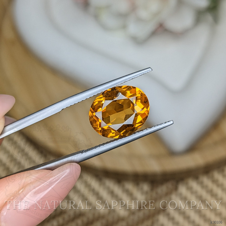 4.87 Ct. Yellow Citrine from Ceylon (Sri Lanka)