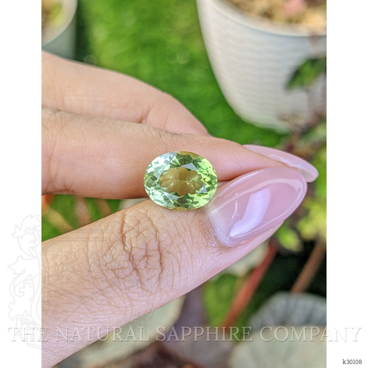 5.59 Ct. Yellowish Green Prasiolite from Brazil