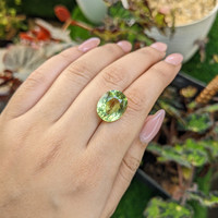 10.19 Ct. Yellowish Green Prasiolite from Brazil Life Style