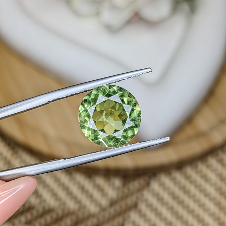 5.40 Ct. Yellowish Green Prasiolite from Brazil
