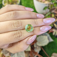 5.40 Ct. Yellowish Green Prasiolite from Brazil Life Style
