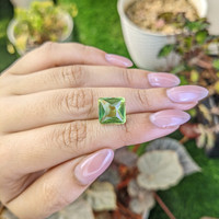 6.47 Ct. Yellowish Green Prasiolite from Brazil Life Style