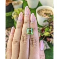 6.47 Ct. Yellowish Green Prasiolite from Brazil Life Style