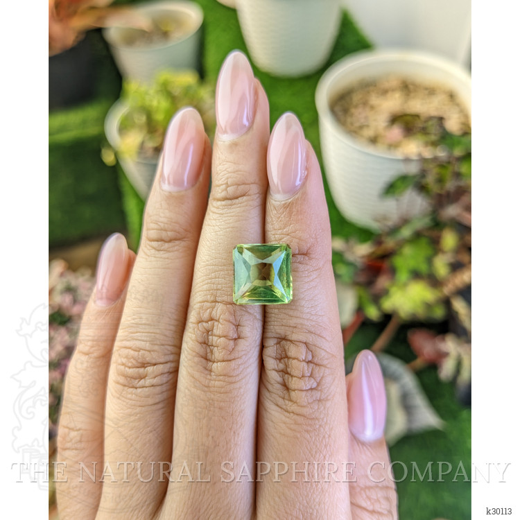 6.47 Ct. Yellowish Green Prasiolite from Brazil
