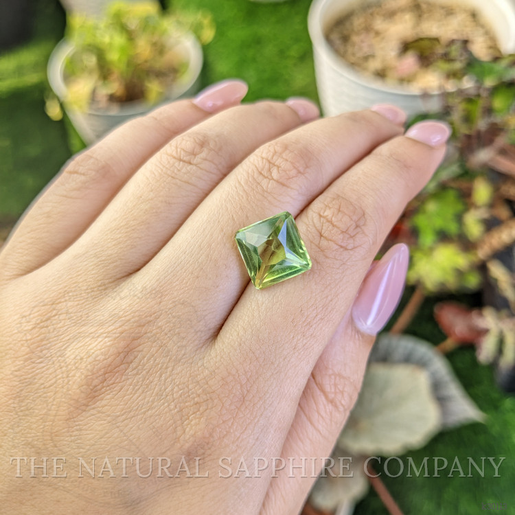 6.47 Ct. Yellowish Green Prasiolite from Brazil