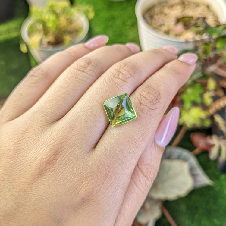 6.47 Ct. Yellowish Green Prasiolite from Brazil