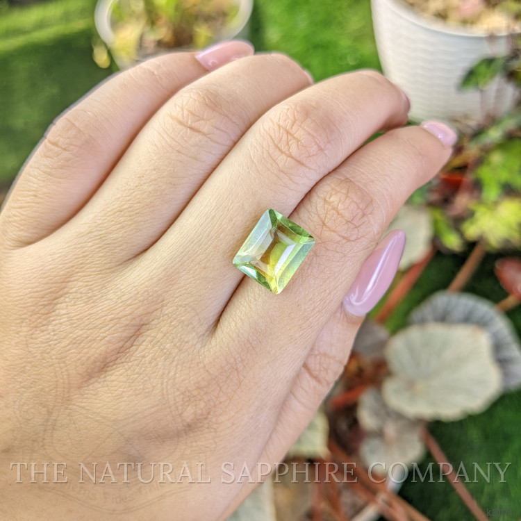 6.15 Ct. Yellowish Green Prasiolite from Brazil
